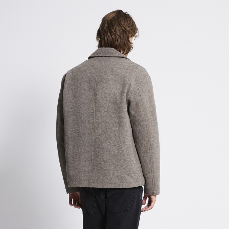 Zip jacket "Zixten" Brown melange